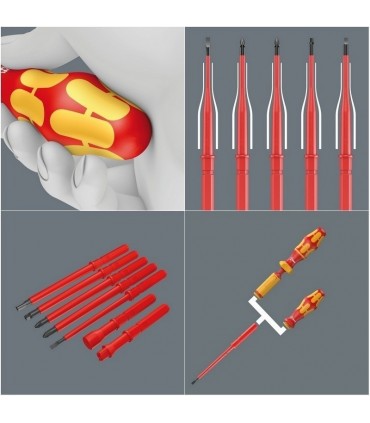 Wera 65iS VDE Geçmeli Tornavida Ucu 154mm Pozidriv PZ1 05003455001