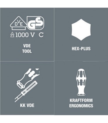 Wera 62i VDE Geçmeli Tornavida Ucu 154mm Yıldız PH1 05003411001