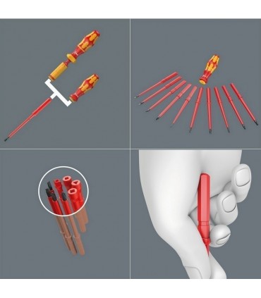 Wera 62i VDE Geçmeli Tornavida Ucu 154mm Yıldız PH0 05003410001