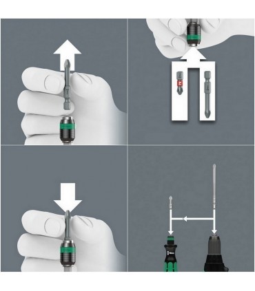Wera 60 RA Cırcırlı Tornavida 89mm Bits Seti 17P 05051040001