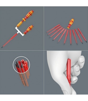 Wera 60i VDE Geçmeli Tornavida Ucu 154mm Düz 1x5,5mm 05003404001