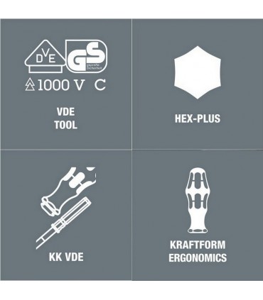 Wera 60i VDE Geçmeli Tornavida Ucu 154mm Düz 0,4x2,5mm 05003400001