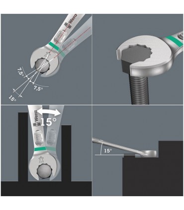 Wera 6003 Joker Yıldız Açık Ağız Kombine Anahtar Set 22P 05020232001