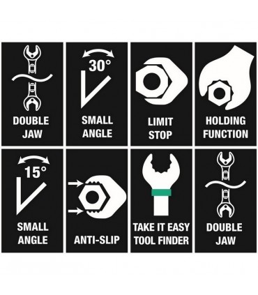 Wera 6002 Joker Çift Açık Ağız Kombine Anahtar 24-27mm 05020262001