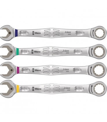 Wera 6000 Joker Cırcırlı Yıldız Açık Ağız Kombine Anahtar Set 4P Emperyal 05073295001