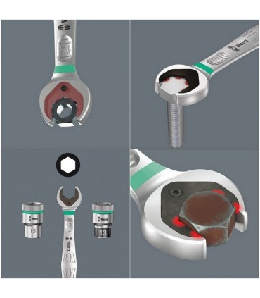 Wera 6000 Joker Cırcırlı Yıldız Açık Ağız Kombine Anahtar Set 4P Emperyal 05073295001