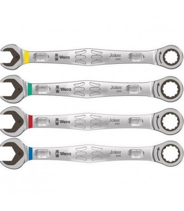 Wera 6000 Joker Cırcırlı Yıldız Açık Ağız Kombine Anahtar Set 4P 05073290001
