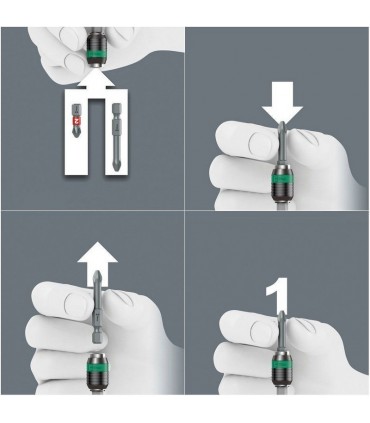 Wera 416 RA Bits Tutuculu Rapidaptor Cırcırlı T Tornavida 05023461001
