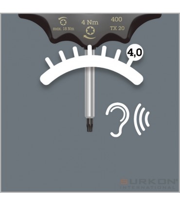 Wera 400 Torx Sabit Torklu T Tornavida 5Nm TX25 05005091001