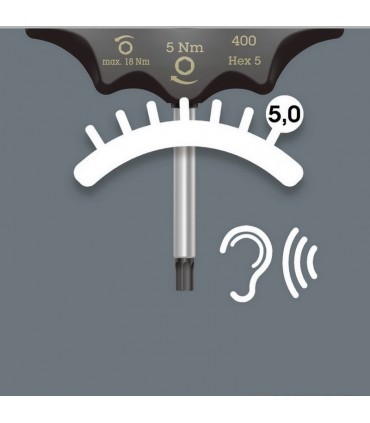 Wera 400 Sabit Torklu T Tornavida 4Nm Hex 4mm 05005080001
