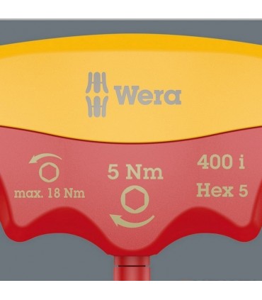 Wera 400i VDE Sabit Torklu T Tornavida 5Nm Hexplus 5mm 05004981001