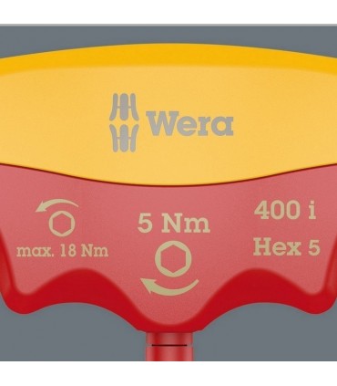 Wera 400i VDE Sabit Torklu T Tornavida 5Nm Hexplus 4mm 05004980001