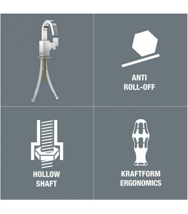 Wera 395 HO Lokmabaş Tornavida 90mm 11/32" 05029504001