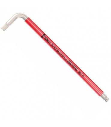 Wera 3950 SPKL HF Topbaş Renkli Allen Anahtar Hexplus 6mm 05022696001
