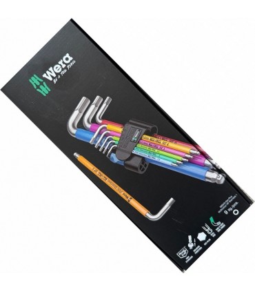 Wera 3950/9 SPKL HF HexPlus Topbaş Renkli Allen Anahtar Seti 05022699001