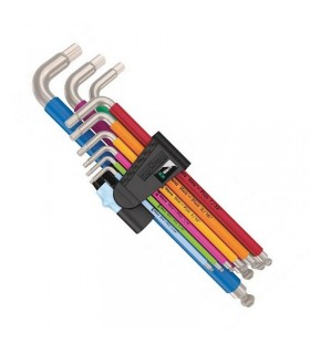 Wera 3950/9 SPKL HexPlus Topbaş Renkli Alyan Seti Imperyal 05022860001