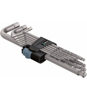 Wera 3950/9 PKL SB Hexplus Topbaş Alyan Anahtar Seti 1 05073544001