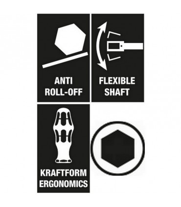 Wera 393S Esnek Şaftlı Bits Tutuculu Tornavida 05028161001