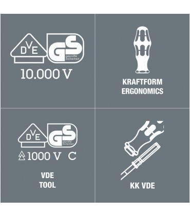 Wera 3817 VDE 9mm Geçmeli Uçlu Tornavida Sapı 05003991001