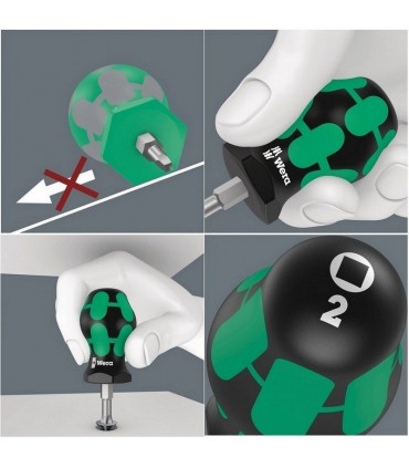 Wera 368 Stubby Kare Tornavida R01x25mm 05008863001