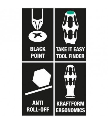 Wera 367 Kraftform Torx Tornavida 60mm TX6 05028001001