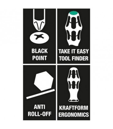 Wera 367 Kraftform Torx Tornavida 100mm TX25 05028012001