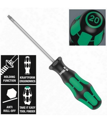 Wera 367/4 Torx HF Tornavida Set 300mm 4P 05028074001