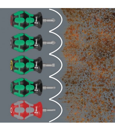 Wera 355 Stubby Pozidriv Tornavida PZ2x25mm 05008854001