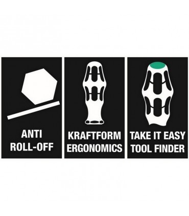 Wera 355 Stubby Pozidriv Tornavida PZ1x25mm 05008853001