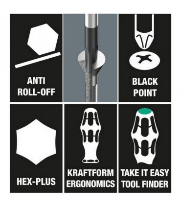 Wera 354 Kraftform HexPlus Tornavida 80x6,0mm 05023125001