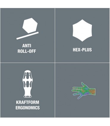 Wera 354 Kraftform HexPlus Tornavida 100x8,0mm 05023130001