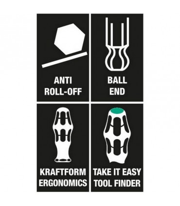 Wera 352 Topbaş Hexplus Tornavida 125x6,0mm 05022820001