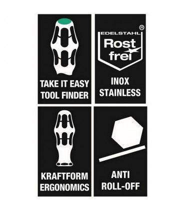 Wera 3368 Kare Tornavida R2x100mm 05032071002