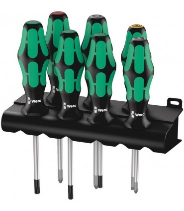 Wera 335/350/367/7 Düz Yıldız Pozidriv Torx Tornavida Set 7P 05320540001