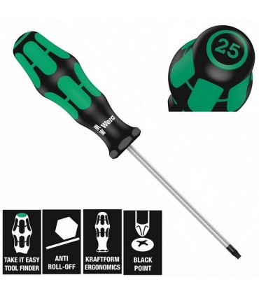 Wera 335/350/367/7 Düz Yıldız Pozidriv Torx Tornavida Set 7P 05320540001