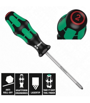 Wera 335/350/367/7 Düz Yıldız Pozidriv Torx Tornavida Set 7P 05320540001