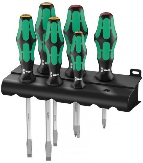 Wera 334 SK/6 Anahtar Destekli Yıldız Düz Tornavida Set 6P 05007680001
