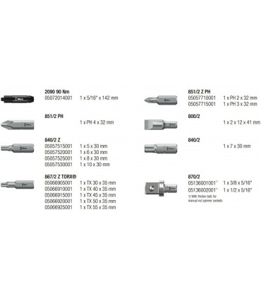 Wera 2090/17 Darbeli Vida Sökücü Set 05072017001