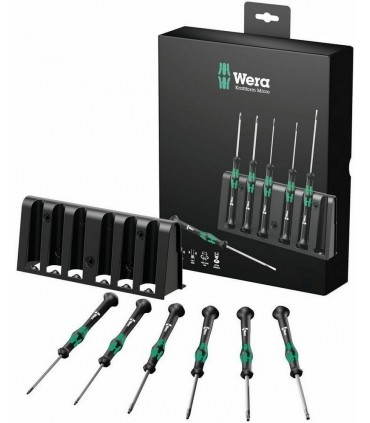 Wera 2067/6 Delikli Torx BO Elektronikçi Mikro Tornavida Set 6lı 05118154001