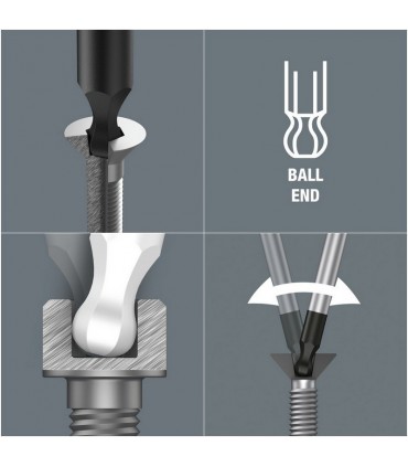 Wera 2052 Topbaş HexPlus Mikro Tornavida 60mm 5/64" 05118100001