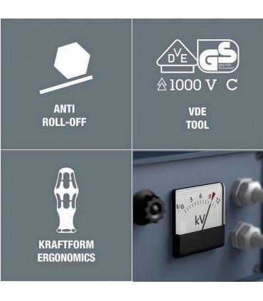 Wera 190i VDE İzole Lokmabaş Tornavida 125x11mm 05005330001