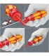 Wera 165i VDE SB İzole Pozidriv Düz Tornavida 80mm PZ/S1 05100021001