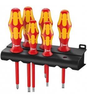 Wera 160i/6 VDE İzole Tornavida Set Raflı 6P 05006145001