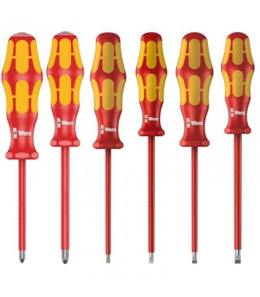 Wera 160i/6 VDE İzole Tornavida Set Raflı 6P 05006145001
