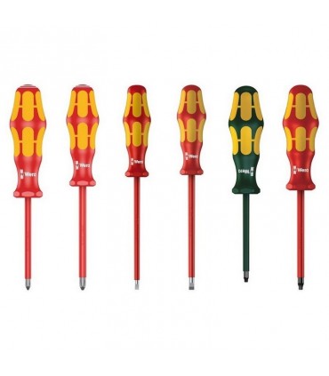 Wera 160i/168i/6 VDE İzole Tornavida Set Raflı 6P 05347777001