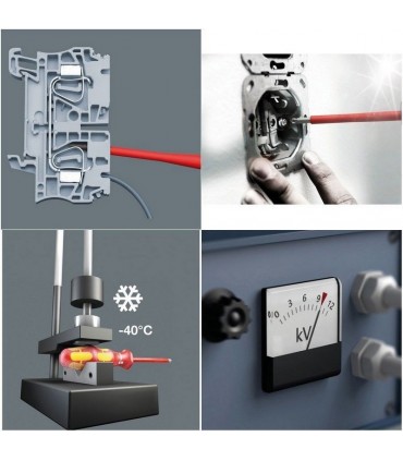 Wera 160i 165i KF Plus 100 VDE Elektrikçi Tornavida Seti 7P 05006148001