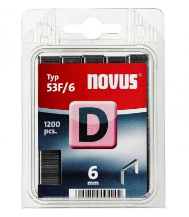 Novus D53F Galvanizli Düz Zımba Teli 6mm 1200 Ad 042-0374