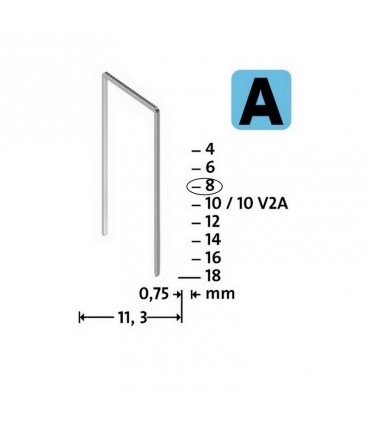 Novus A53 Galvanizli İnce Zımba Teli 8mm 2000 Ad 042-0413