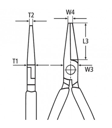 Knipex 26 12 200 Kargaburun Leylek Burnu Tipi 200mm