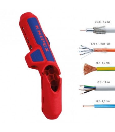 Knipex 169501 SB ErgoSrip Kablo Sıyırma Aleti Sağ El
